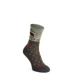 Skarpety merino damskie Darn Tough Wild Life Crew Lightweight with Cushion. Zielone skarpety DARN TOUGH, bez wzorów. Za 135.99 zł.