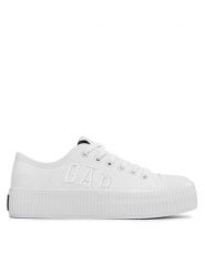 Gap Trampki Jackson GAI001F5TWWHITGP Biały. Białe trampki GAP, bez wzorów, z materiału, bez zapięcia. Za 239.99 zł.
