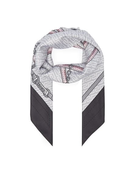 Liu Jo Chusta 2F6061 T2745 Szary. Szare rękawiczki Liu Jo, bez wzorów, z poliesteru. Za 169.99 zł.
