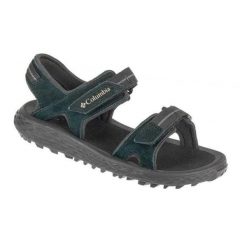 Damskie Zamszowe Sandały Konos. Czarne sandały Columbia, bez wzorów, z zamszu, sportowe, bez obcasa, bez zapięcia. Za 364.99 zł.