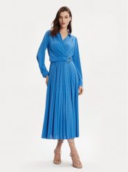 Marella Sukienka codzienna Evelin 2413621011 Niebieski Regular Fit. Niebieskie sukienki Marella, na co dzień, s, bez wzorów, z syntetyku, bez kołnierzyka, bez ramiączek, proste. Za 629.99 zł.