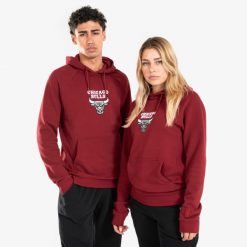 Bluza z kapturem do koszykówki unisex Tarmak NBA 900 Chicago Bulls. Białe bluzy TARMAK, l, bez wzorów, z materiału, z kapturem. W wyprzedaży za 119.99 zł.
