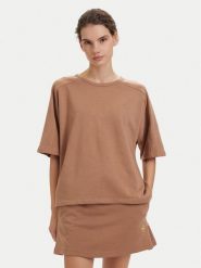 Beverly Hills Polo Club T-Shirt P-SS26W-TS00817 Brązowy jasny Oversize. Brązowe koszulki polo Beverly Hills Polo Club, l, bez wzorów, z bawełny, bez kołnierzyka, bez ramiączek. Za 149.99 zł.