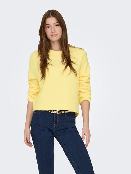 ONLY Sweter "Simoni" w kolorze żółtym rozmiar: M. Żółte swetry Only, m, bez wzorów, bez ramiączek. Za 83.22 zł.
