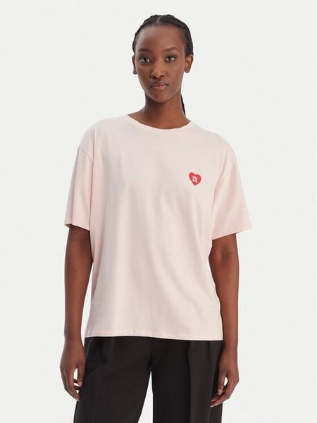 HUGO T-Shirt 50556981 Różowy Regular Fit. Czerwone t-shirty Hugo, xl, bez wzorów, z syntetyku, bez kołnierzyka, bez ramiączek. Za 179.99 zł.