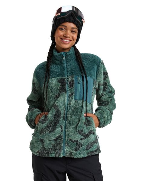 Bluza dla Kobiety ALABAMA Zielony. Zielone bluzy Roxy, s, bez wzorów, z materiału, bez kaptura. Za 399.99 zł.