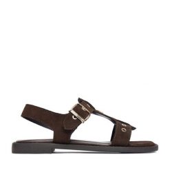 Sandały U.S. Polo Assn. Brązowe sandały U.S. Polo Assn., bez wzorów, bez obcasa, na płaskiej podeszwie, bez zapięcia. Za 249.99 zł.