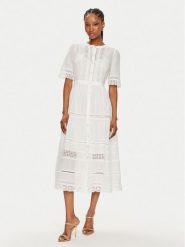 Gap Sukienka letnia 880287-02 Biały Regular Fit. Białe sukienki GAP, na lato, xxs, bez wzorów, z bawełny, bez kołnierzyka, bez ramiączek. Za 569.99 zł.