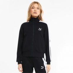 Bluza dresowa damska Puma ICONIC T7 TR. Czarne bluzy Puma, s, bez wzorów, z dresówki, bez kaptura. Za 301.00 zł.