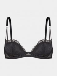 Calvin Klein Underwear Biustonosz z fiszbiną 000QF7751E Czarny. Czarne biustonosze Calvin Klein Underwear, bez wzorów, z syntetyku. Za 199.99 zł.