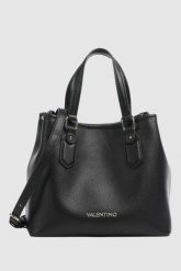 VALENTINO Czarna torebka Brixton. Czarne torebki klasyczne Valentino by Mario Valentino, bez wzorów, bez dodatków. W wyprzedaży za 304.99 zł.