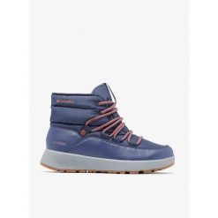 Buty zimowe damskie Columbia Slopeside Village Omni-Heat Mid. Niebieskie trekkingi Columbia, trekkingowe. Za 329.99 zł.