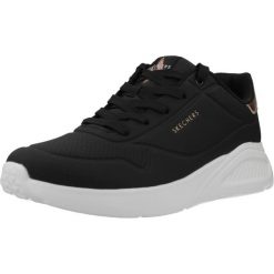 Buty SKECHERS UNO LITE SHIMMER ALONG Czarny. Czarne trekkingi Skechers, z materiału, trekkingowe. Za 278.99 zł.