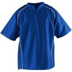 Bluza z krótkim rękawem Batting Cage Jack - Baseball Softball - Młodzieżowa. Niebieskia bluzy RAWLINGS, l, bez wzorów, bez kaptura. Za 86.95 zł.