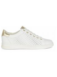 Geox Sneakersy "Jaysen" w kolorze złoto-białym rozmiar: 37. Białe trampki Geox, bez wzorów, bez zapięcia. Za 255.34 zł.