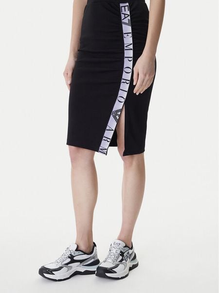 EA7 Emporio Armani Spódnica midi 7W001156 AF12501 Czarny Slim Fit. Czarne spódnice EA7 Emporio Armani, m, bez wzorów, z syntetyku, midi. Za 449.99 zł.