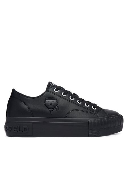 KARL LAGERFELD Trampki KL60426 Czarny. Czarne trampki KARL LAGERFELD, bez wzorów, ze skóry, bez zapięcia. Za 704.99 zł.