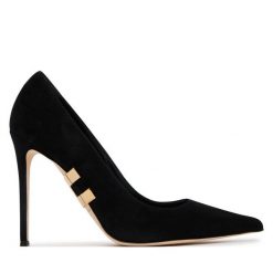 Szpilki Elisabetta Franchi. Czarne szpilki Elisabetta Franchi, bez wzorów, bez obcasa, na szpilce, bez zapięcia. Za 2,509.00 zł.