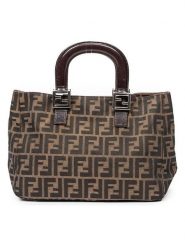 Fendi Torebka w kolorze brązowo-jasnobrązowym - 30 x 21 x 11 cm rozmiar: onesize. Brązowe torebki klasyczne Fendi, bez wzorów, z materiału, bez dodatków. Za 4,132.99 zł.