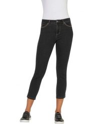 Heine Dżinsy - Slim fit - w kolorze antracytowym rozmiar: 38. Czarne jeansy Heine, bez wzorów. Za 131.43 zł.