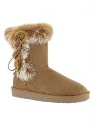 Blackfield Botki zimowe "Chuckson" w kolorze jasnobrązowym rozmiar: 38. Brązowe botki Blackfield, na zimę, z aplikacjami, z materiału, z okrągłym noskiem, bez obcasa, na platformie, bez zapięcia. Za 152.99 zł.