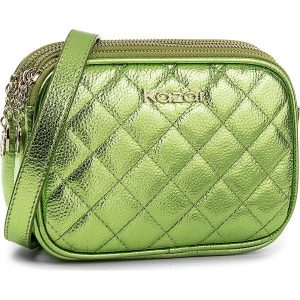 Torebka KAZAR - Sonia 26475-11-09 Green. Zielone listonoszki Kazar, bez wzorów, ze skóry, pikowane, bez dodatków. W wyprzedaży za 339.00 zł.