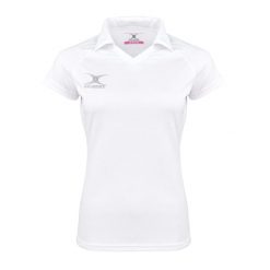 Damska koszulka polo Gilbert Eclipse. Białe bluzki GILBERT, bez wzorów, bez kołnierzyka, bez ramiączek. Za 205.00 zł.