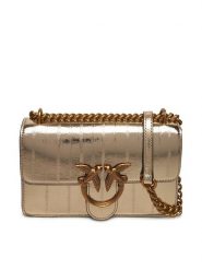 PINKO Torebka Love One Mini Dc PE 25 PLTT 100074 A26X Złoty. Żółte torebki klasyczne Pinko, bez wzorów, ze skóry, bez dodatków. Za 949.99 zł.