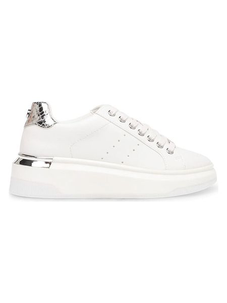 Steve Madden Sneakersy w kolorze srebrno-białym rozmiar: 39. Białe trampki Steve Madden, bez wzorów, bez zapięcia. Za 189.95 zł.