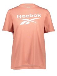 Reebok Koszulka w kolorze pomarańczowym rozmiar: XS. Pomarańczowe bluzki Reebok, xs, bez wzorów, z bawełny, bez kołnierzyka, bez ramiączek. Za 39.77 zł.