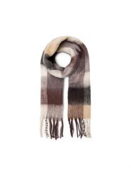 Jenny Fairy Szalik 4W4-006-AW23 Brązowy. Brązowe rękawiczki Jenny Fairy, bez wzorów, z poliesteru. Za 59.99 zł.