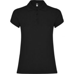 Damska Koszulka Polo W Gwiazdki. Czarne koszulki polo ROLY, bez wzorów, bez ramiączek. Za 67.99 zł.