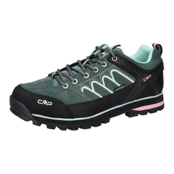 Damskie buty trekkingowe CMP WP. Zielone trekkingi CMP, z materiału. Za 466.10 zł.