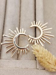 Nakkash Pozłacane kolczyki-wkrętki rozmiar: onesize. Żółte kolczyki Nakkash, pozłacane. Za 47.82 zł.