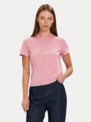 Tommy Jeans T-Shirt Linear DW0DW21964 Różowy Regular Fit. Czerwone t-shirty Tommy Jeans, xl, bez wzorów, z bawełny, bez kołnierzyka, bez ramiączek. Za 129.99 zł.