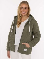 Zwillingsherz Bluza "Endless Love" w kolorze khaki rozmiar: L/XL. Brązowe bluzy Zwillingsherz, l, bez wzorów, bez kaptura. Za 192.33 zł.