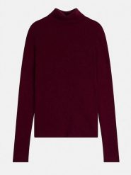 Perfect Cashmere Kaszmirowy golf "Elly" w kolorze bordowym rozmiar: XL. Czerwone golfy Perfect Cashmere, xl, bez wzorów, z kaszmiru, bez ramiączek. Za 591.60 zł.