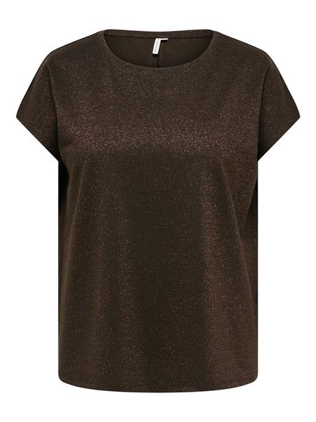 ONLY Carmakoma Bluzka w kolorze brązowym rozmiar: M-46/48. Brązowe bluzki Only Carmakoma, m, bez wzorów, bez kołnierzyka, bez ramiączek. Za 109.95 zł.