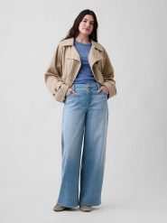 GAP Dżinsy - Comfort fit - w kolorze błękitnym rozmiar: W33. Niebieskie jeansy GAP, bez wzorów, z podwyższonym stanem. Za 155.15 zł.