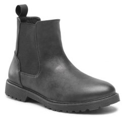 Sztyblety Clara Barson. Czarne botki Clara Barson, bez wzorów, bez obcasa, na płaskiej podeszwie, bez zapięcia. Za 149.99 zł.