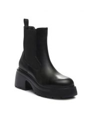 Liu Jo Botki Carrie 19 SF3057 PX241 Czarny. Czarne botki Liu Jo, bez wzorów, ze skóry, bez obcasa, na słupku, bez zapięcia. Za 1,269.00 zł.