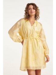 Smashed Lemon Sukienka w kolorze żółtym rozmiar: XL. Żółte sukienki Smashed Lemon, xl, bez wzorów, bez kołnierzyka, bez ramiączek, mini, rozkloszowane. Za 251.95 zł.