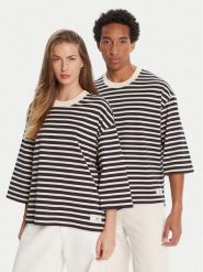 AMI PARIS T-Shirt UTS056.JE0121 Granatowy Relaxed Fit. Niebieskie t-shirty AMI PARIS, s, bez wzorów, z bawełny, bez kołnierzyka, bez ramiączek. Za 849.99 zł.