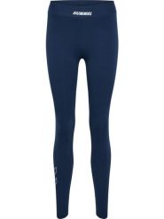 Damskie legginsy Hummel Elemental. Niebieskie legginsy Hummel, s, bez wzorów, z bawełny, z podwyższonym stanem. Za 191.00 zł.
