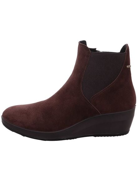 Legero Skórzane botki "Divine" w kolorze brązowym na koturnie rozmiar: 41,5. Brązowe botki Legero, bez wzorów, ze skóry, bez obcasa, na koturnie, bez zapięcia. Za 319.88 zł.