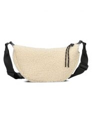 Zwei Skórzana saszetka w kolorze kremowym - 30 x 18 x 9 cm rozmiar: onesize. Brązowe torby na ramię Zwei, bez wzorów, z materiału, sportowe, przez ramię, bez dodatków. Za 99.95 zł.