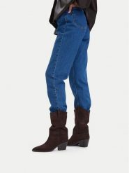 Badura Kowbojki C-KIANG-TS6359-01 Brązowy. Brązowe botki Badura, bez wzorów, ze skóry, bez obcasa, na słupku, bez zapięcia. Za 299.99 zł.