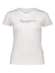 Pepe Jeans Koszulka w kolorze białym rozmiar: XL. Białe bluzki Pepe Jeans, xl, bez wzorów, z jeansu, bez kołnierzyka, bez ramiączek. Za 79.21 zł.