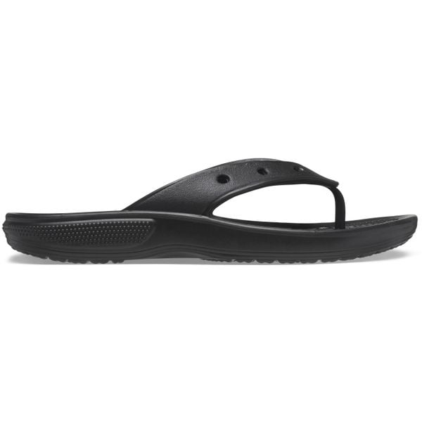 Japonki damskie Crocs Classic Flip. Czarne klapki Crocs, bez wzorów, z materiału, bez obcasa. W wyprzedaży za 206.15 zł.