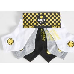 Skarpetki Smiley - Czarny. Skarpety Sinsay. Za 19.99 zł.